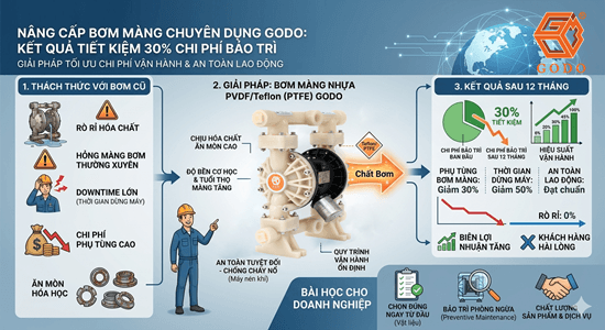 Mẹo tiết kiệm khí nén khi sử dụng bơm màng