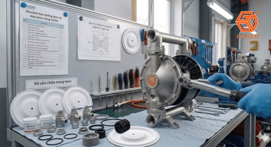 Hướng dẫn bảo dưỡng định kỳ máy bơm màng