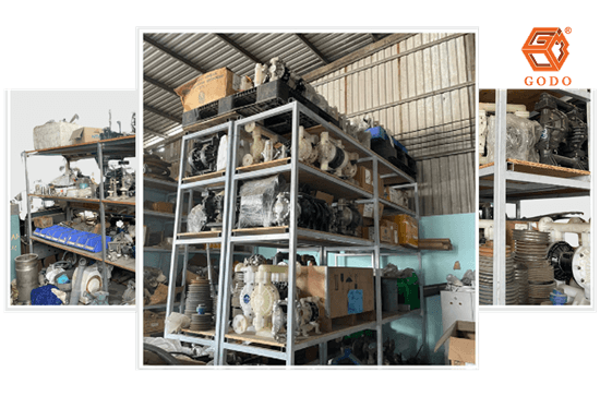 máy bơm màng Nhật bãi